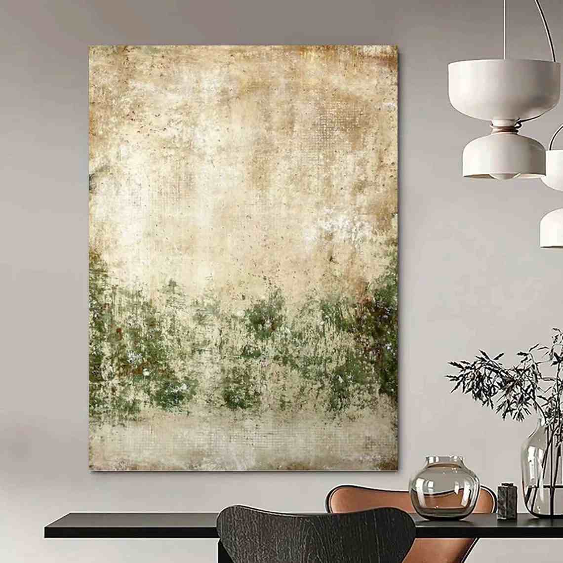 Bedroom Scenic Textured - big framed canvas for hallway